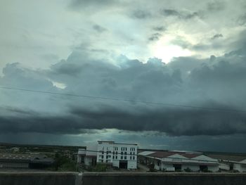 Low angle view of buildings against sky