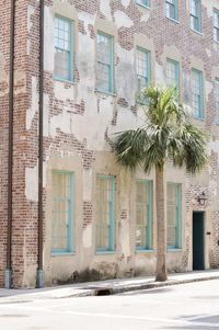 Exterior of buildings in town