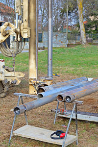 Old machinery in playground