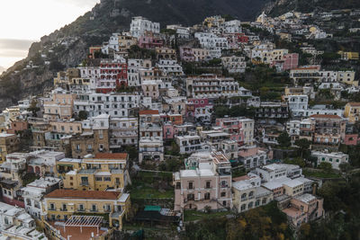 High angle view of townscape