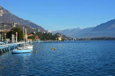 Scenic view of blue sea