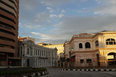 Buildings against sky in city