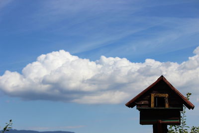 Low angle view of built structure against sky