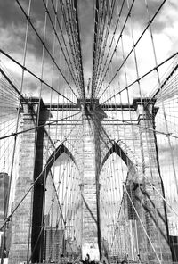 View of suspension bridge