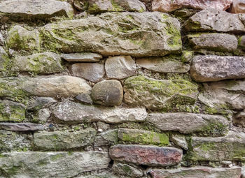 Full frame shot of stone wall