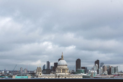 London downtown during a typical grey day.