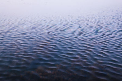 Full frame shot of rippled water in lake