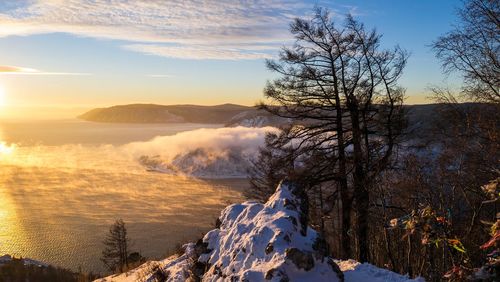 Scenic view of mountain against sky