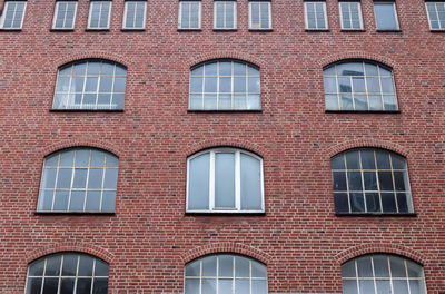 Beautiful old architecture of facades found in the small german town flensburg