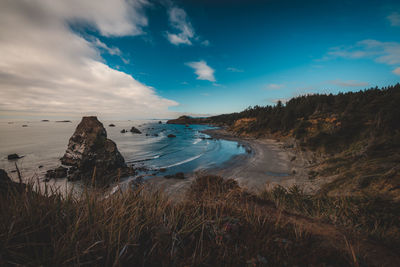 Scenic view of sea against sky