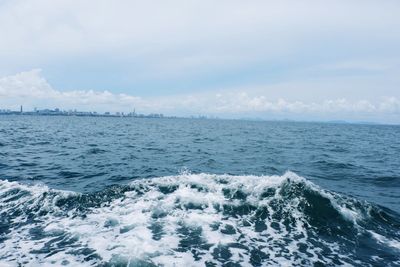 Scenic view of sea against sky