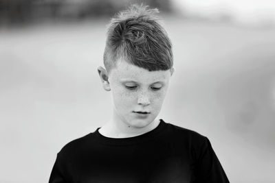 Close-up portrait of a boy