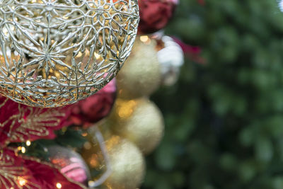 Close-up of christmas tree