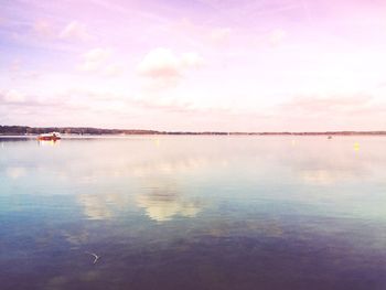 Reflection of clouds in water