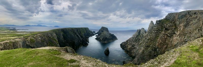 Panoramic view of sea against sky