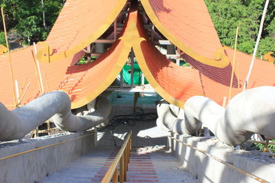 Panoramic shot of sculpture