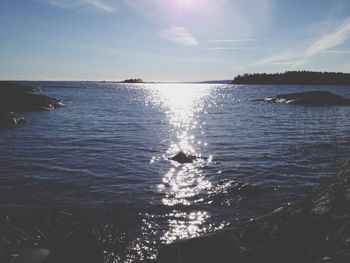 Scenic view of sea against sky