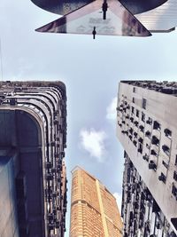 Low angle view of buildings against sky