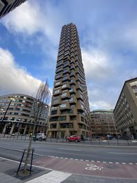 Low angle view of buildings against sky