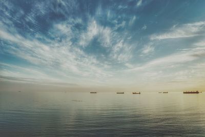 Scenic view of sea against sky