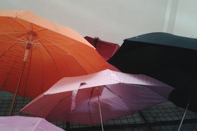 View of umbrella on the wall