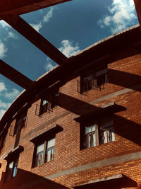 Low angle view of building against sky