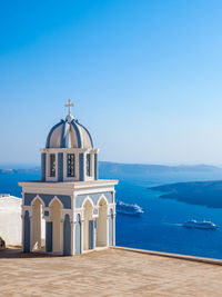 Beautiful santorini church. greece