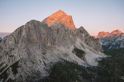 Rock formations against sky