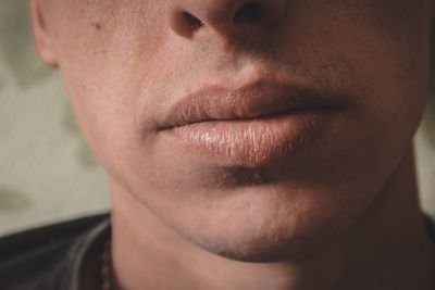 Close-up portrait of young man