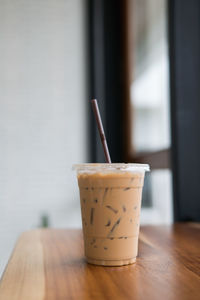 Close-up of coffee on table