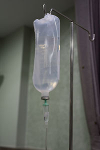 Low angle view of iv drip