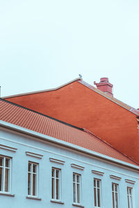 Low angle view of building against clear sky