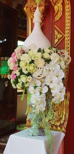 Close-up of flowers in vase