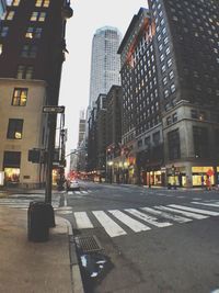 City street against sky