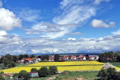 Scenic view of landscape against sky