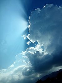 Low angle view of clouds in sky