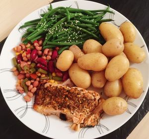 Close-up of meal on plate