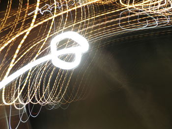 Close-up of light painting