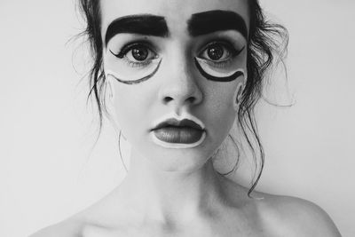 Portrait of teenage girl with make-up