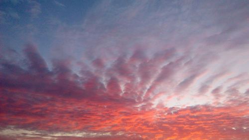 Scenic view of dramatic sky during sunset