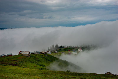 Panoramic view of landscape against sky
