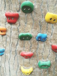 Close-up of colorful balloons