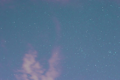 Low angle view of star field at night