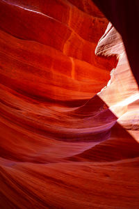 Low angle view of rock formation