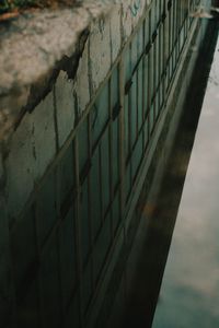 Reflection of building in water