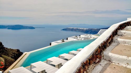 Panoramic view of sea against sky