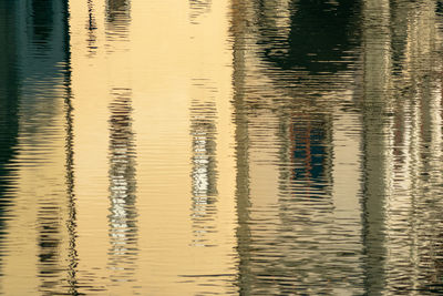 Full frame shot of rippled lake