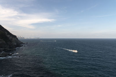 Scenic view of sea against sky