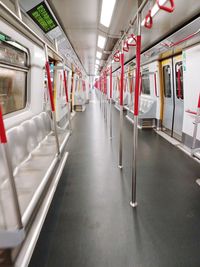 Interior of train