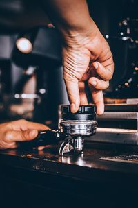 Barista making